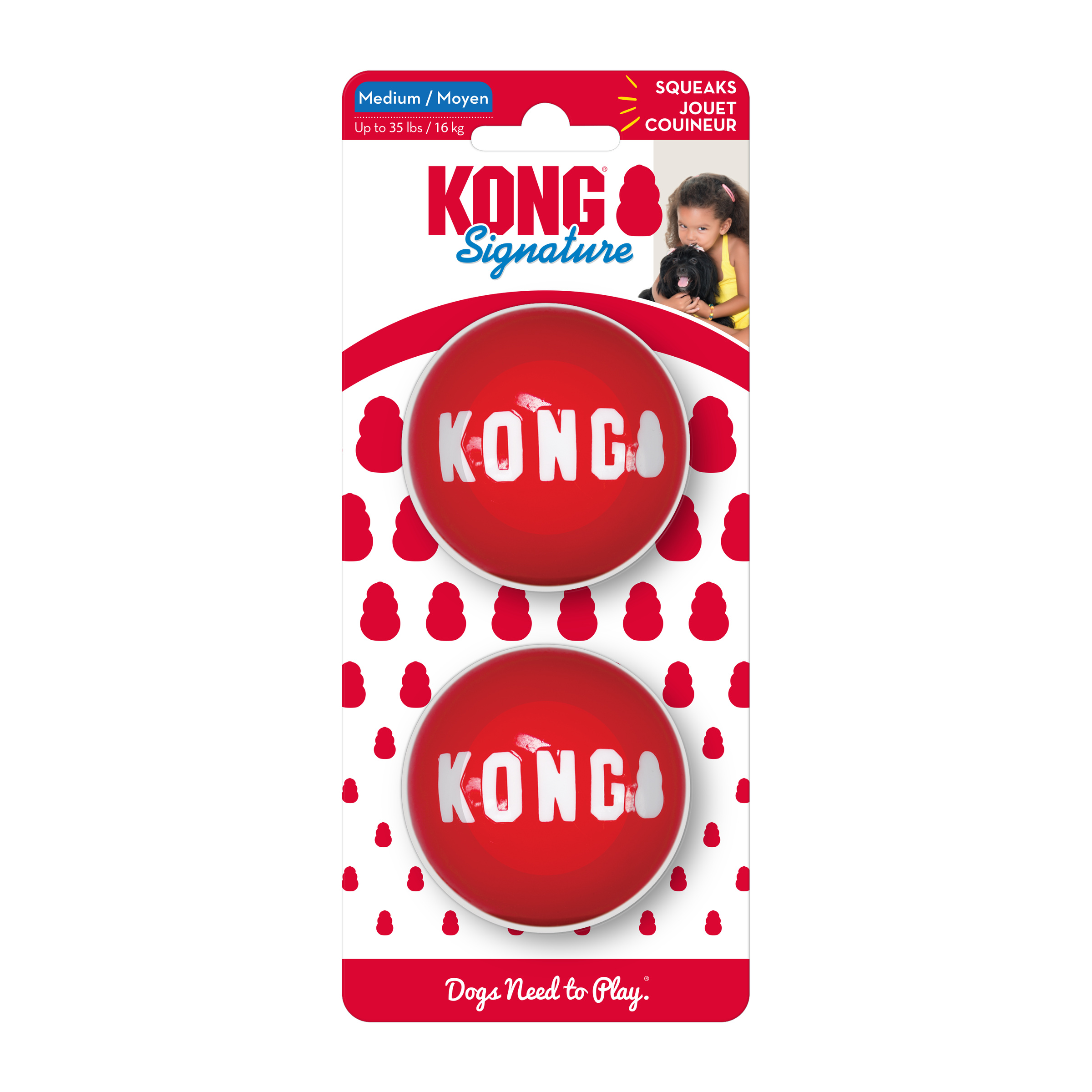 KONG - Boules Signature Moyen (2-pqt)