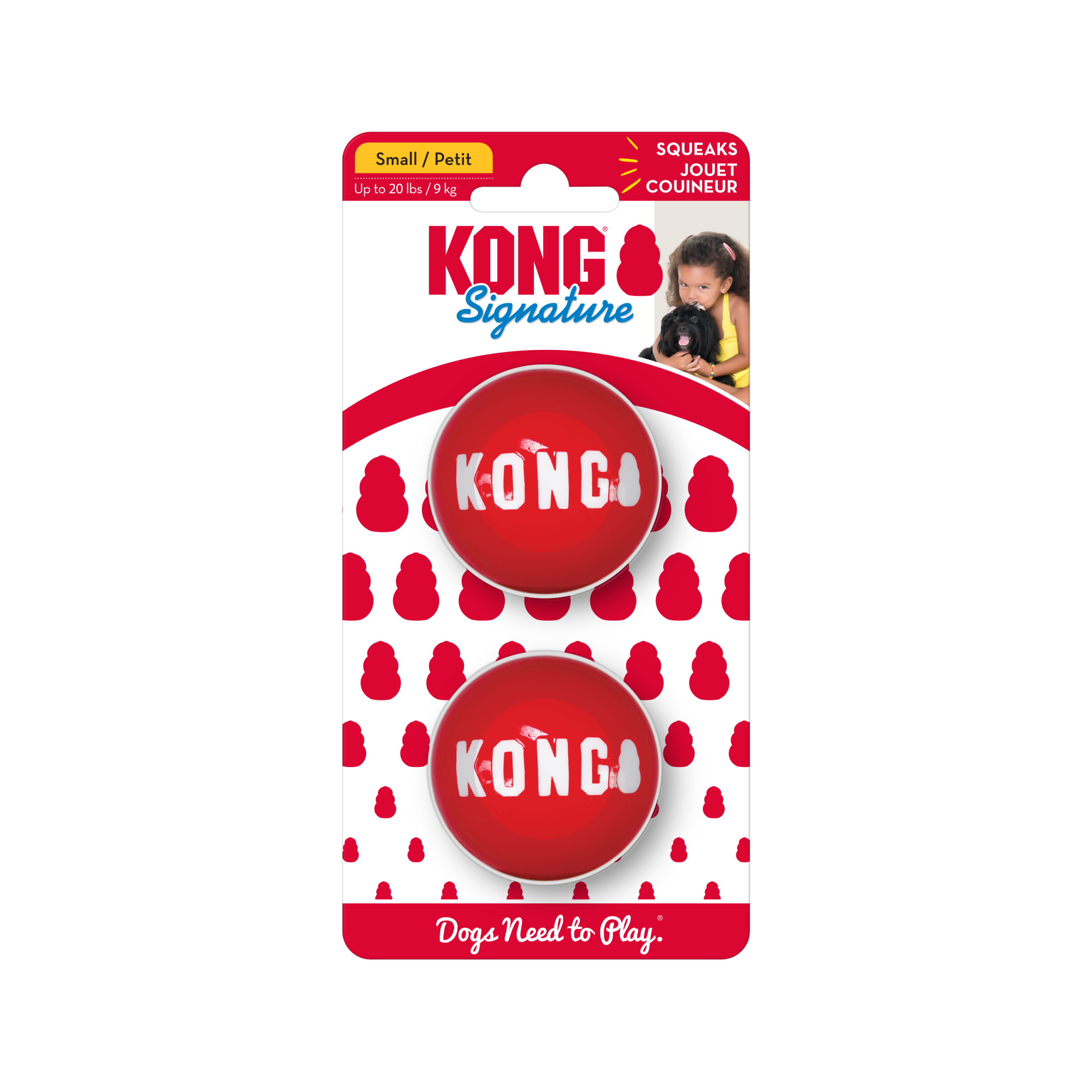 KONG - Boules Signature Petit (2-pqt)