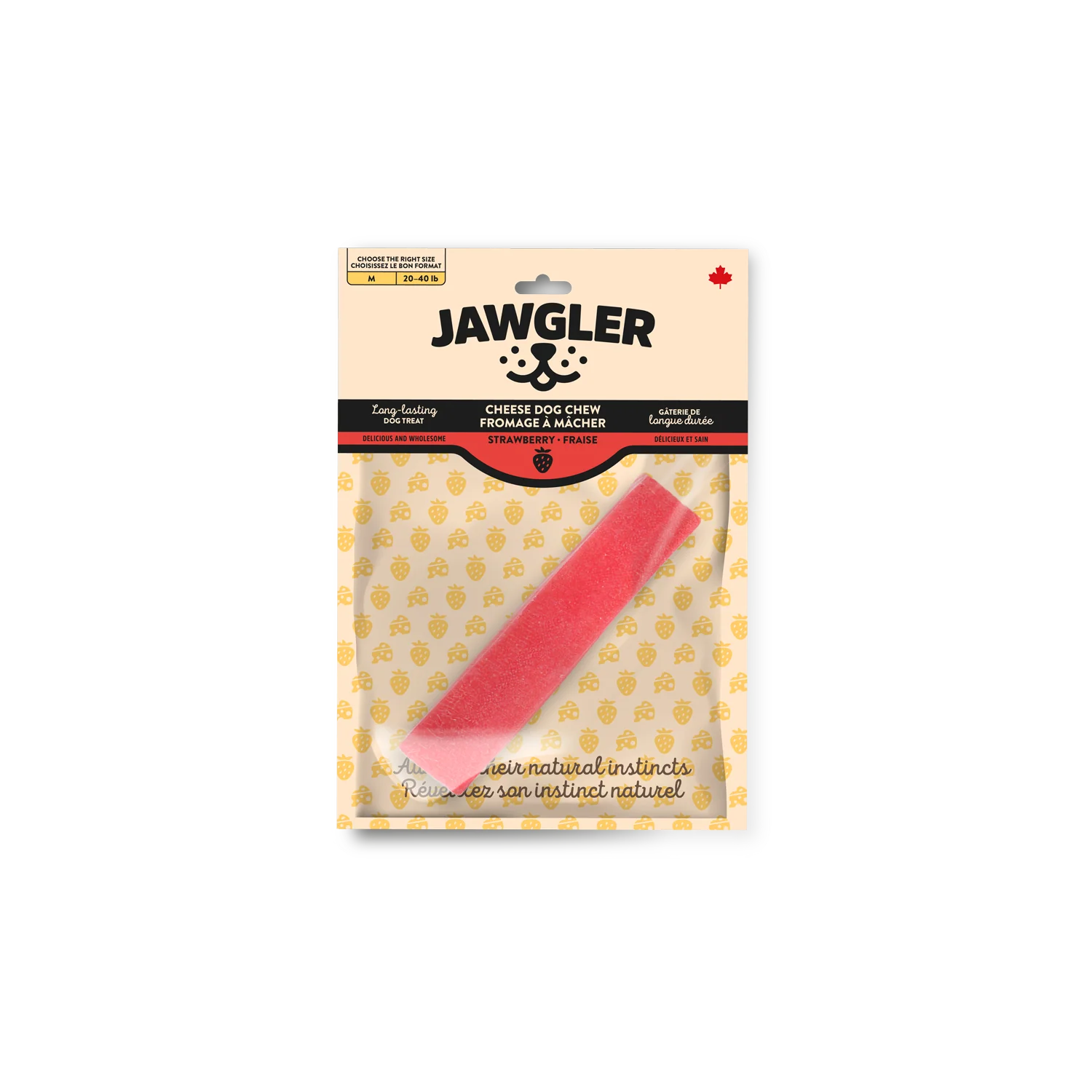 JAWGLER - Fromage à mâcher - Fraise